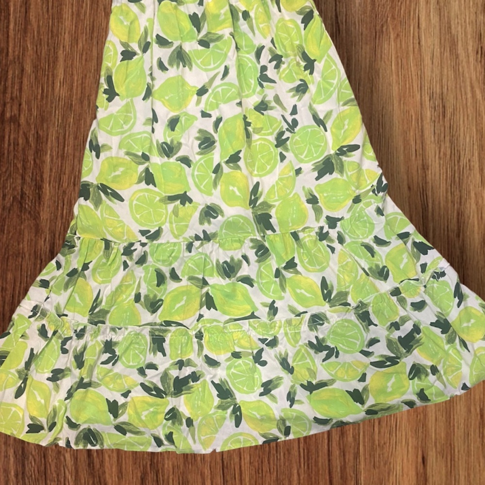 Steve Madden Lime & Leaf Print Off-Shoulder Midi Dress - Picture 3 of 12